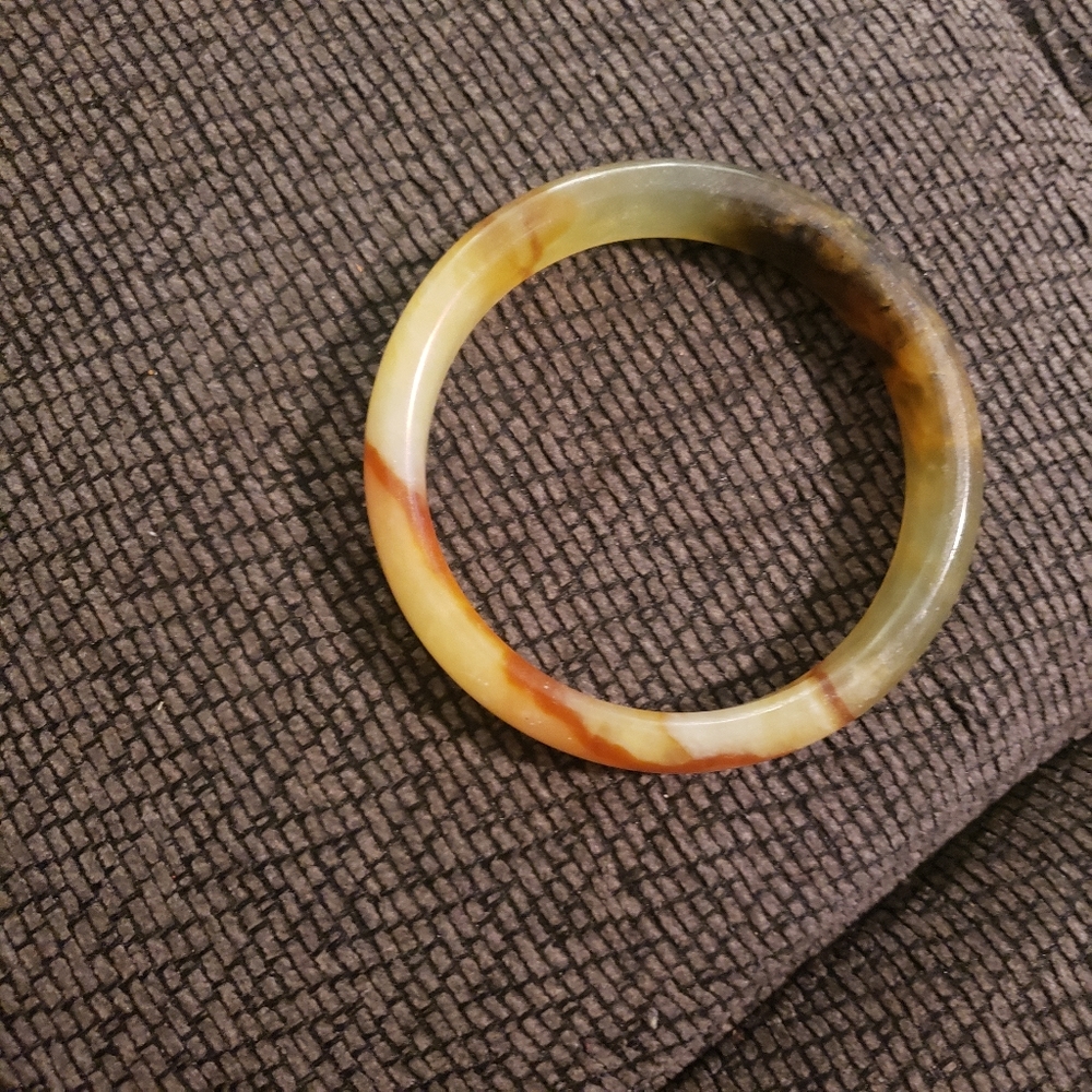 Agate solid bangle - Picture 3 of 6